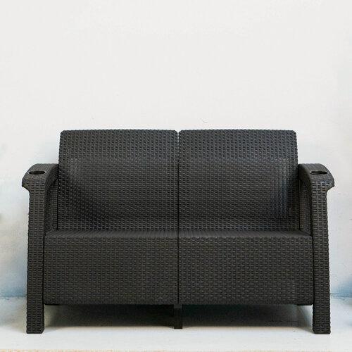 Изображение товара Диван двухместный Альтернатива "Wiilla", с подлокотниками, каркас из пластика