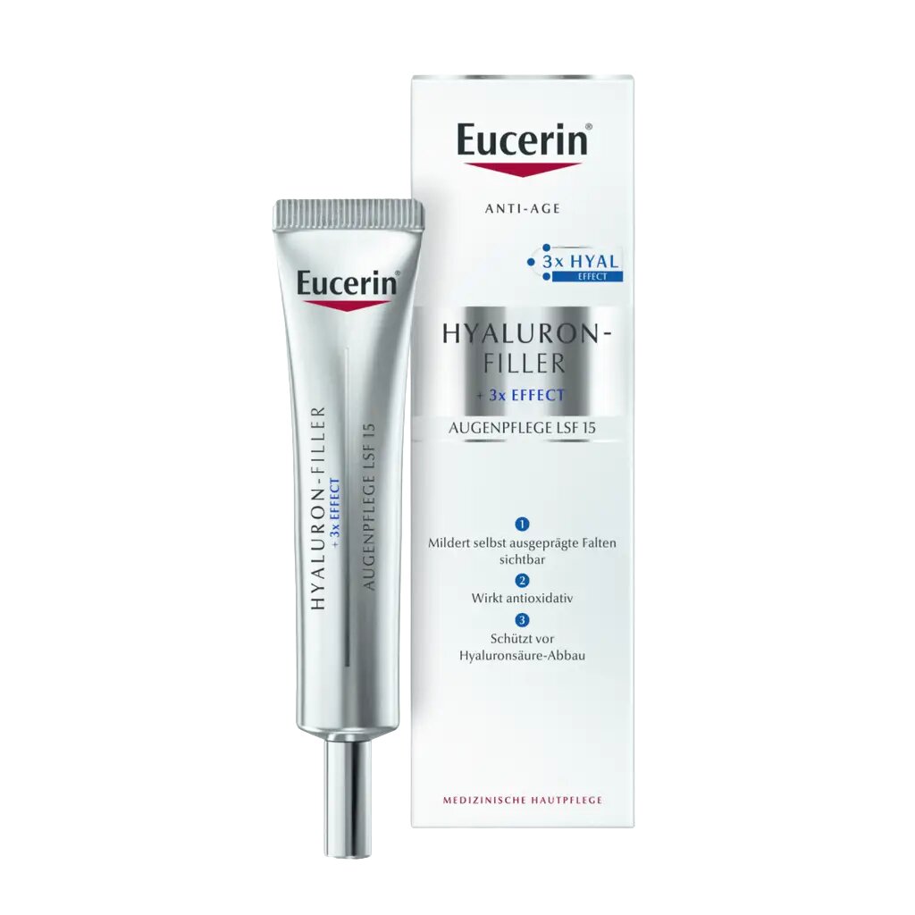 Eucerin Hyaluron-Filler Крем для ухода за кожей вокруг глаз туба 15 мл 1 шт