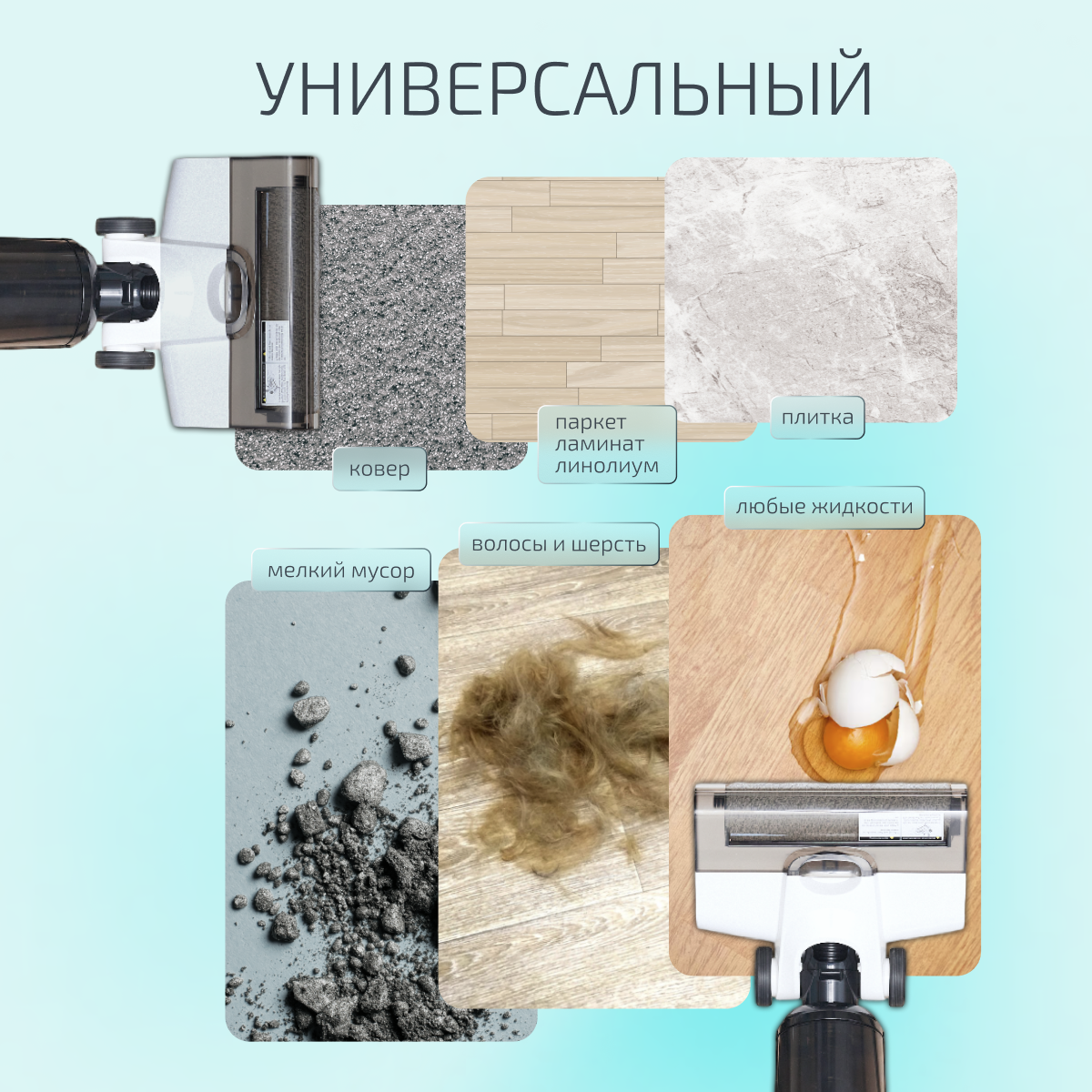 Беспроводной вертикальный моющий пылесос Envitec VC-205 с функцией самоочистки — фото 1