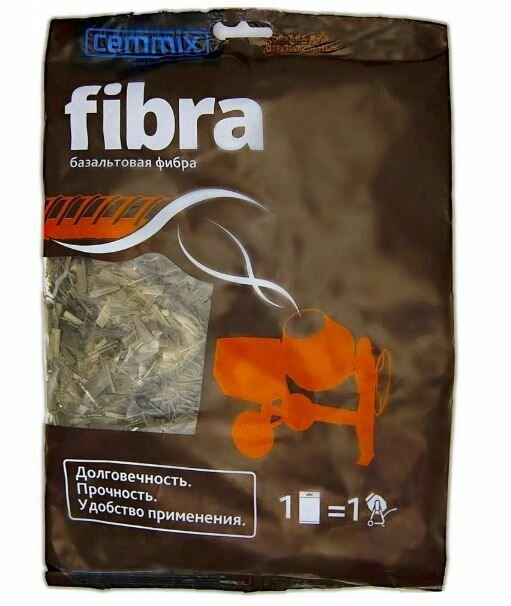 Фибра базальтовая CemFibra R пакет 200 г