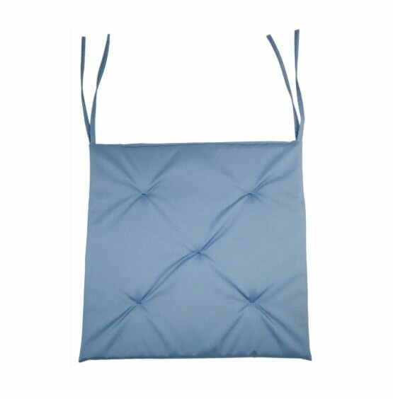 Подушка для стула Linen Way 40x40 см цвет серо-синий