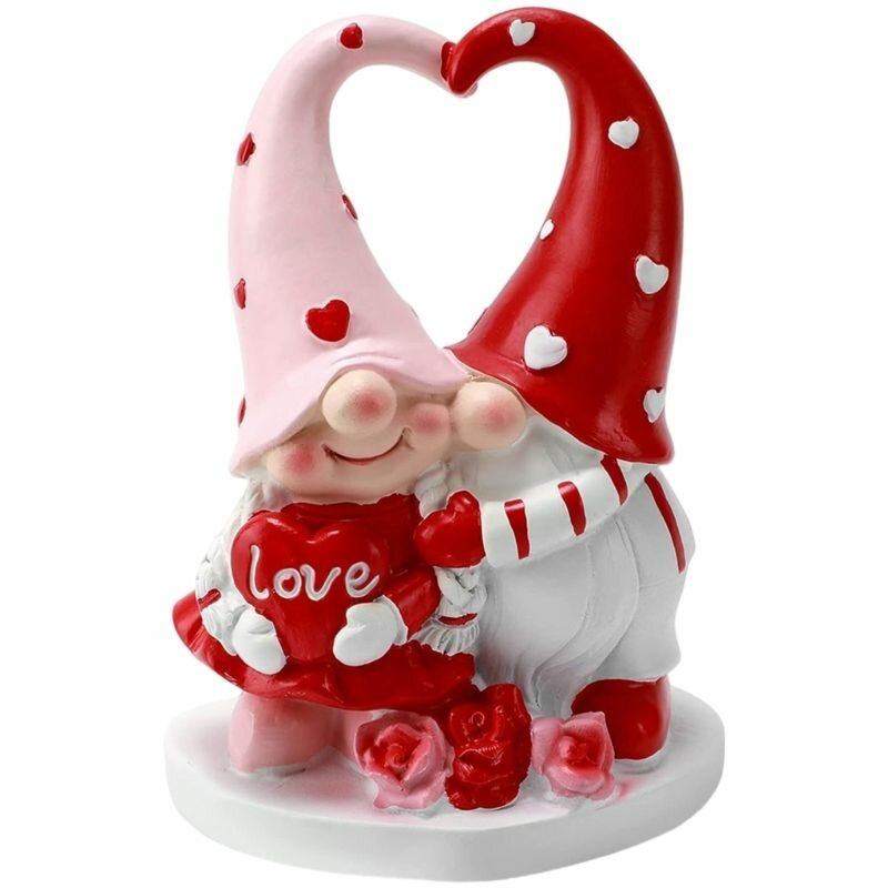 Качественная смоляная фигурка пары гномов для любителей и энтузиастов домашнего декора