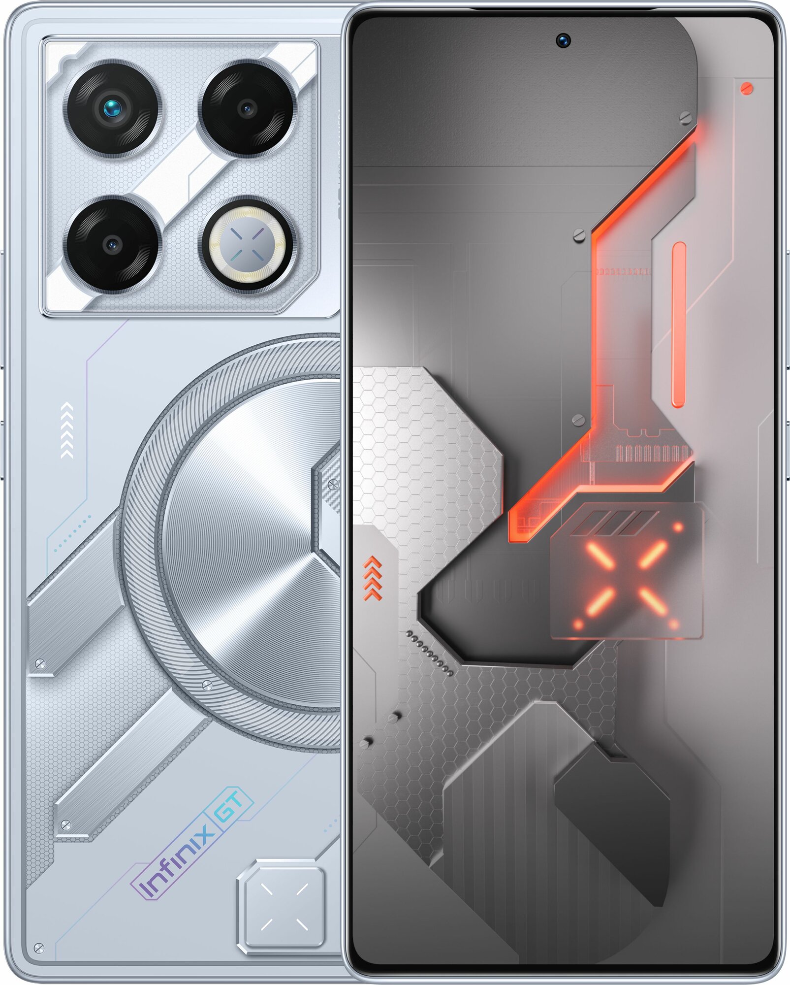 Смартфон Infinix GT 20 Pro, 12/256 ГБ, Dual nano SIM, Mecha Silver