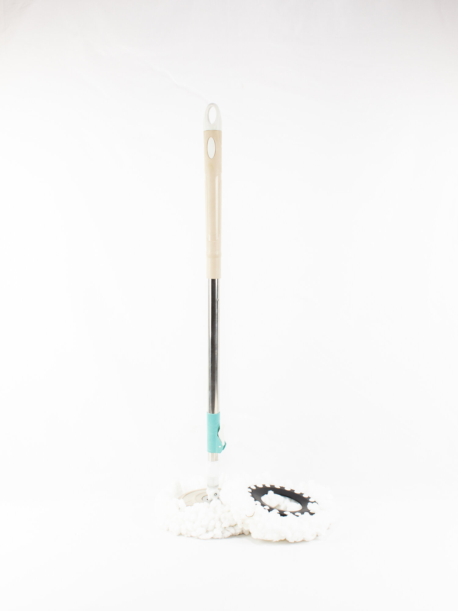 Швабра ведро c отжимом, вращающаяся, для влажной уборки, микрофибра — фото 1