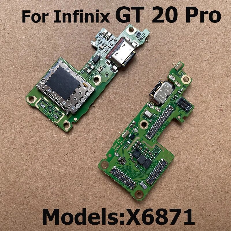 Для Infinix GT 20 Pro USB-порт для зарядки, микрофон, док-станция, разъем, гибкий кабель, запасные части X6871, GT 20 Pro