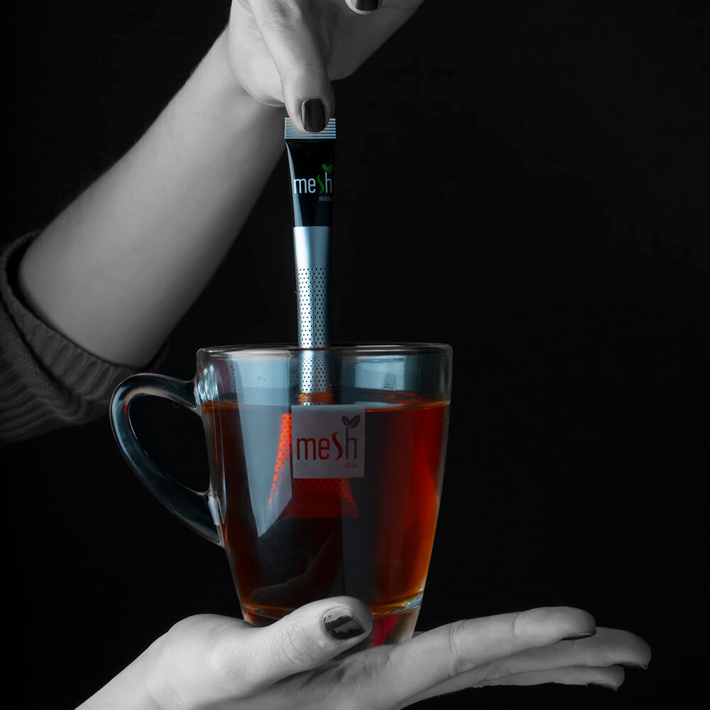 Чай Mesh Stick Tea&Coffee, черный, пакетированный, в стиках, 16 шт. — фото 1