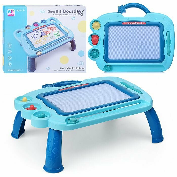 Доска для рисования Oubaoloon "Graffiti Board", магнитная ручка, в коробке