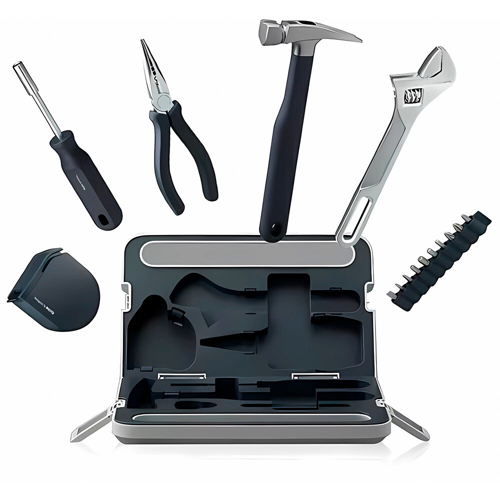 Картинки Набор инструментов HOTO Manual Tool Set QWSGJ002 серый (HTT0018GL)