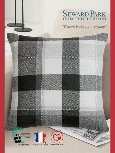 Изображение товара Подушка 45 х 45 см диванная декоративная съемная наволочка на молнии