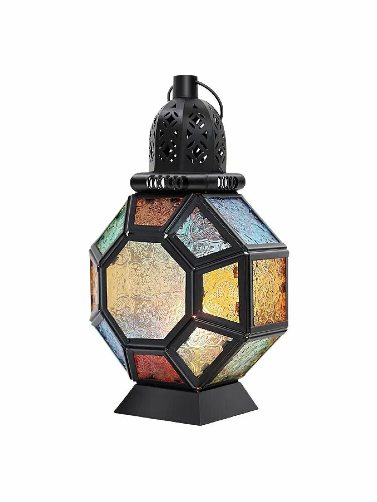Портативный марокканский витражный подсвечник подвесной светильник домашний декор SY