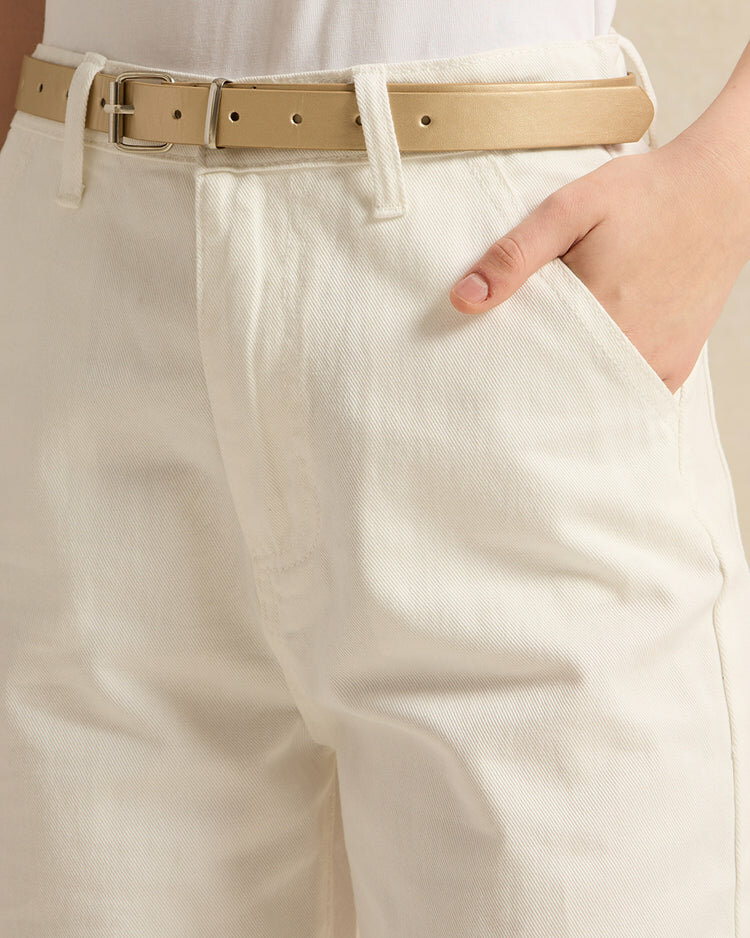 Джинсы REDTAG, размер 9-10 лет, белый — фото 1