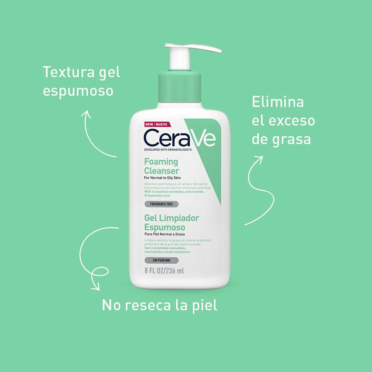 CLINIQUE Foaming Cleanser for Normal to Oily Skin, 236 мл — свежесть, чистота и энергия вашей кожи с первого применения