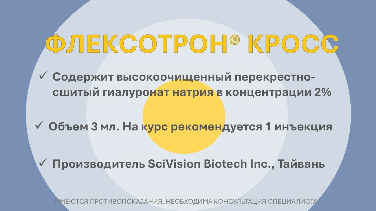 Картинки Флексотрон кросс имплантат на основе перекрестно-сшитой гиалуроновой кислоты 2% (20 мг/мл), 3 мл