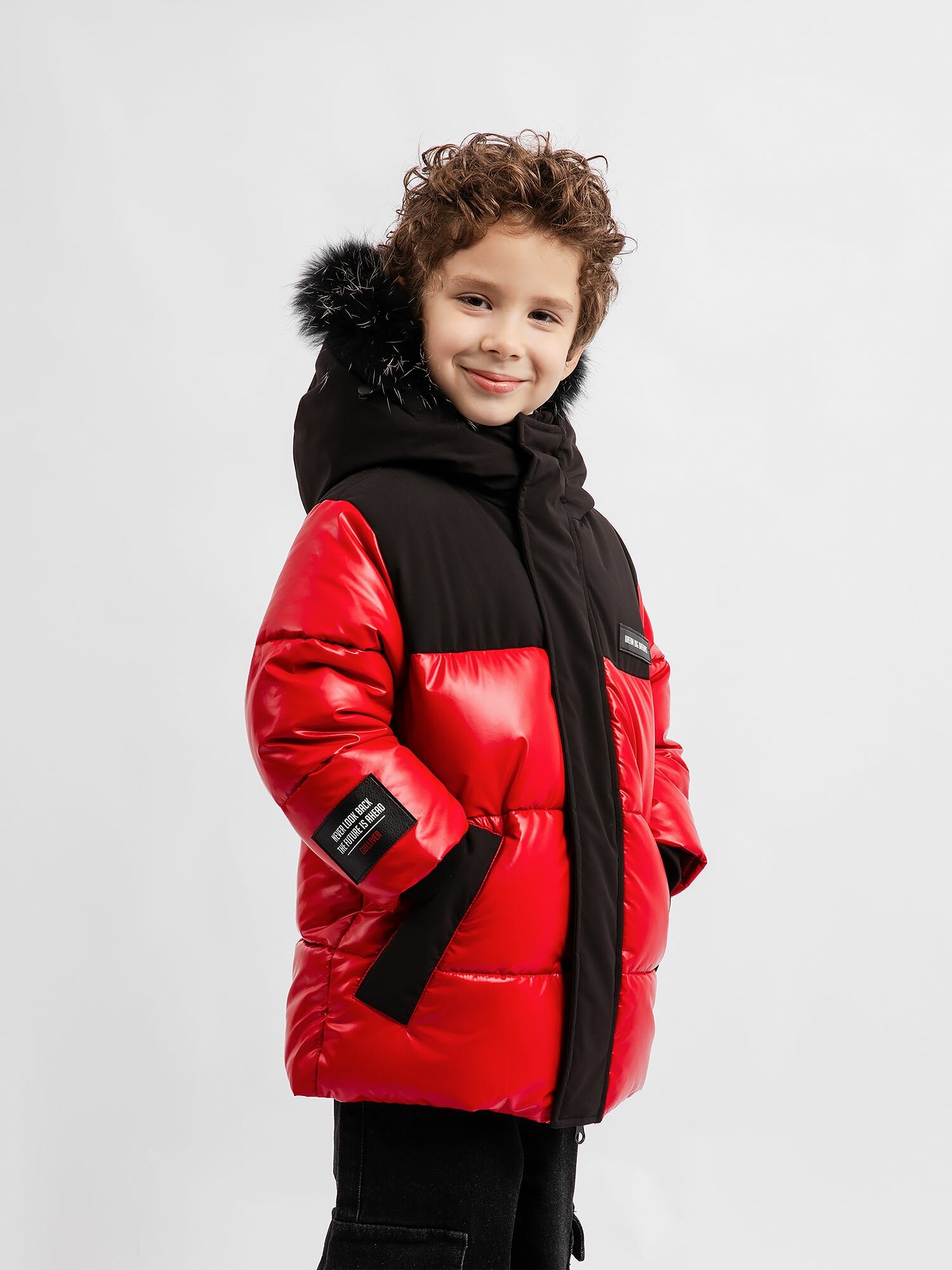 Плащ Gulliver, размер 128-64-57, темно-зеленый