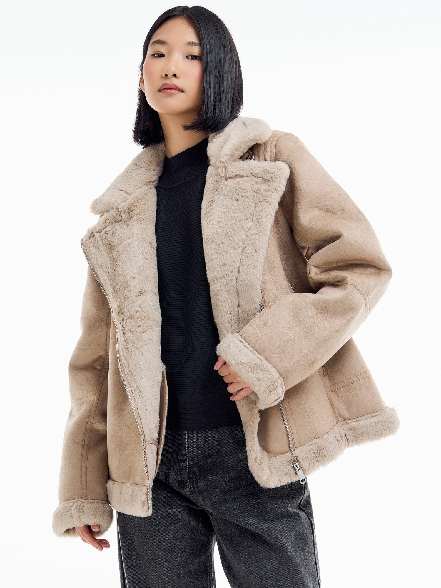 Куртка ТВОЕ Осень-зима 2025 размер M бежевый