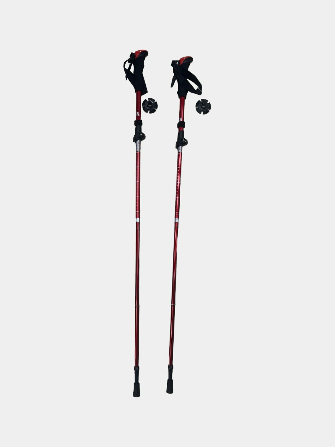 Палки для скандинавской ходьбы "Без бренда", для треккинга, красные — фото 1