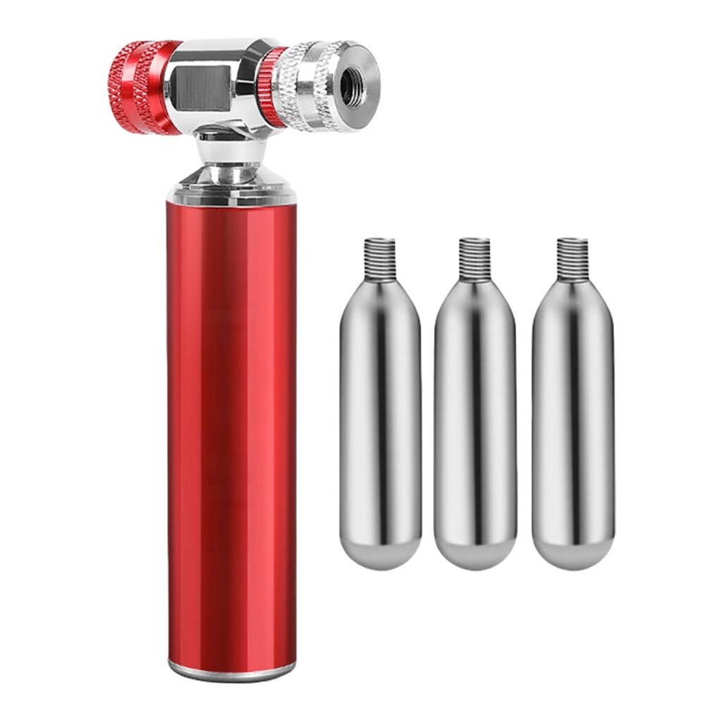 Велосипедный инструмент Портативный мини-велосипедный воздушный баллон газовый баллон-воздушная форсунка для углекислого газа 3 газовых баллона