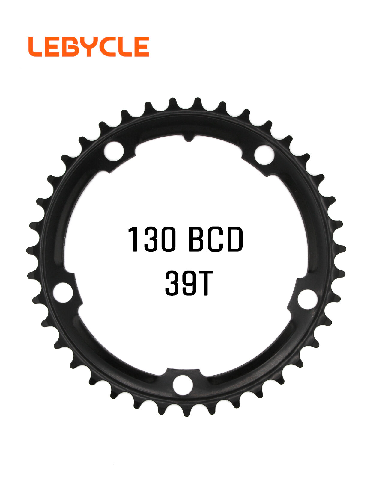 Звезда для велосипеда передняя Lebycle под пятилапку 39T 130BCD