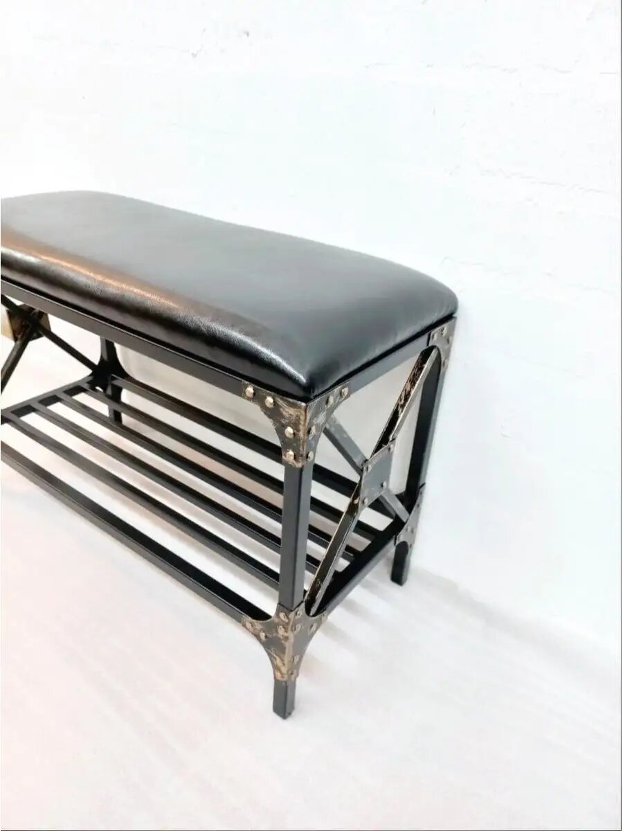 Кованая банкетка №01, Студия кованой мебели Нива, цвет античная медь — фото 1