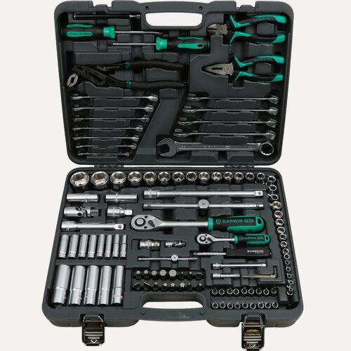 Изображение товара GARWIN PRO GTK-0103115 Набор ручных инструментов 1/4" и 1/2", 115 предметов