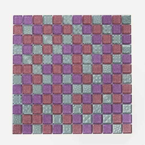 Изображение товара Плитка мозаика стеклянная КерамограД 30х30см F49.50.52/ 5 сеток