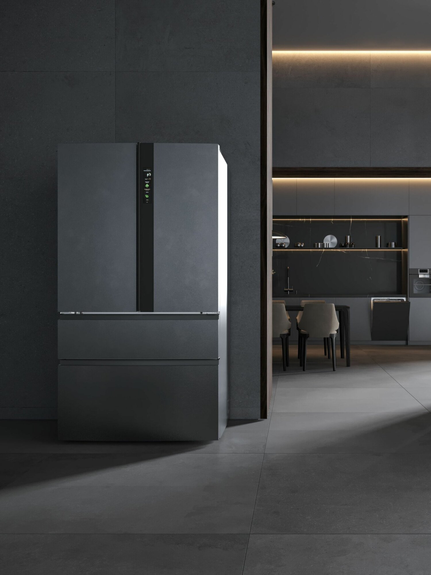 Холодильник многодверный Casarte French Door CASF4777ETAC5U1, 700 л, Wi-Fi, с индивидуальным контролем влажности и температуры