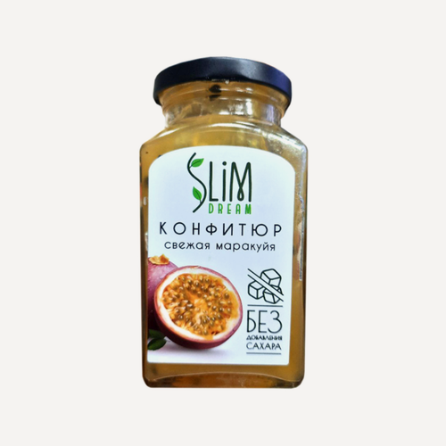 Изображение товара Конфитюр Slim Dream из спелой маракуйи без сахара 300 г, Россия