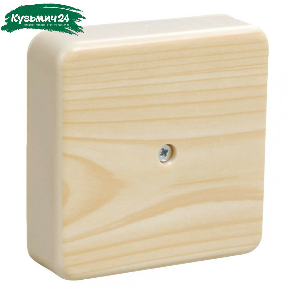 Коробка распределительная IEK КМ41216-04 ОП с контактной группой сосна 28х75х75 мм