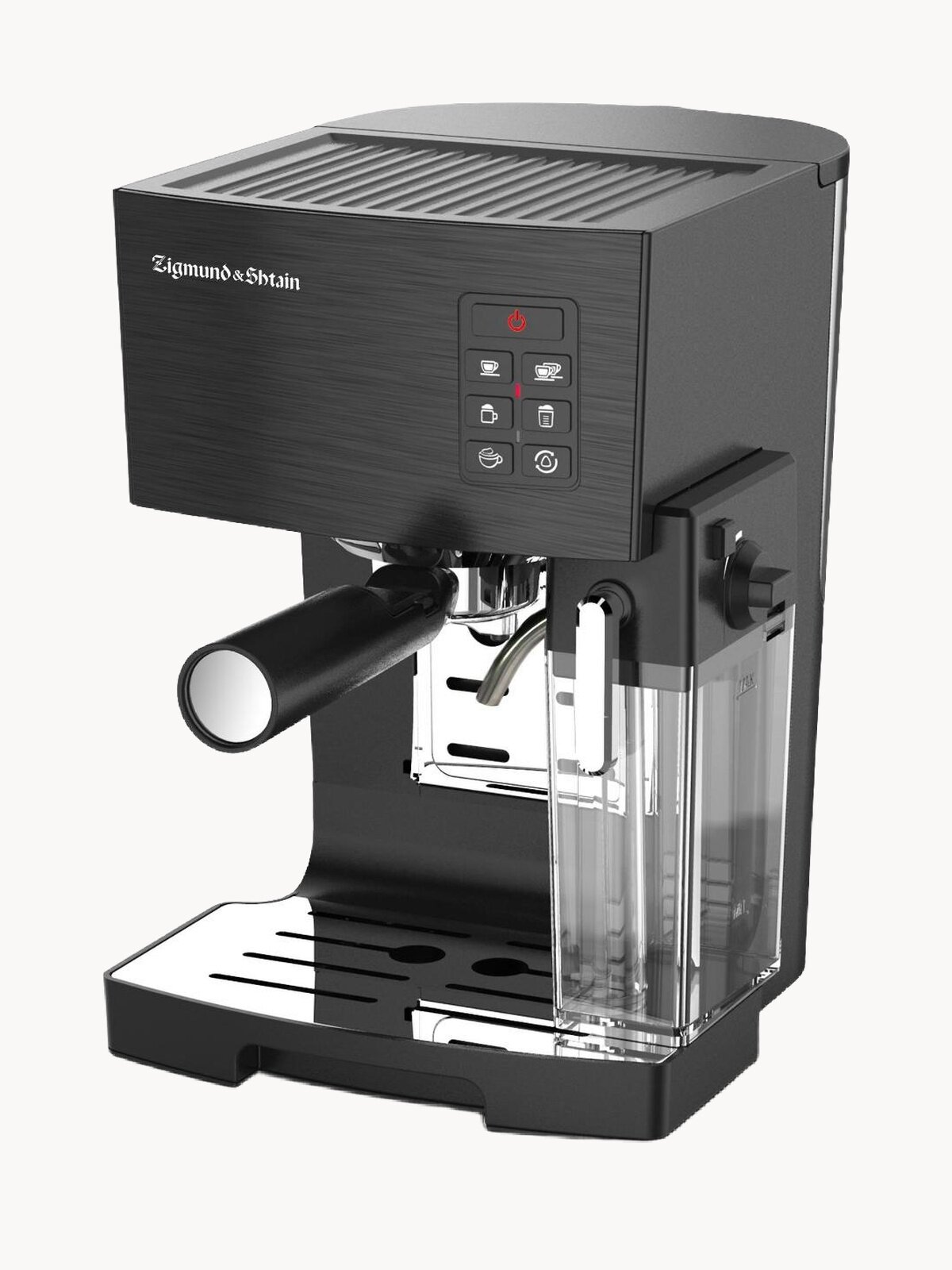 Кофеварка Zigmund & Shtain ZCM-889, рожкового типа, 1500 Вт, черный