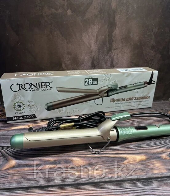Плойка для волос Cronier CR-2063, профессиональная, с покрытием для защиты волос. — фото 1