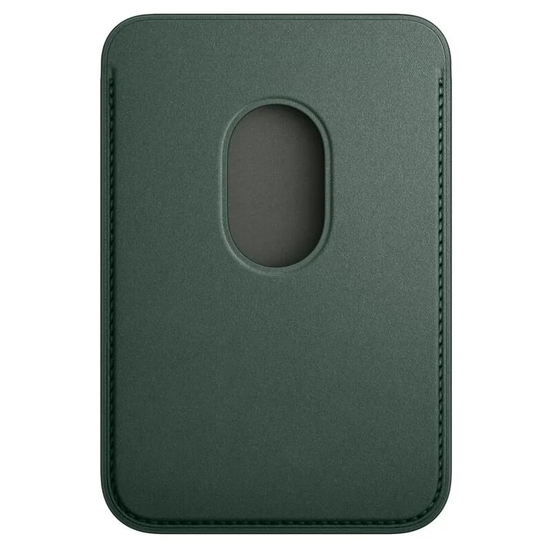 Картхолдер, для iPhone, MagSafe, Leather Wallet, магнитный, зелёный — фото 1