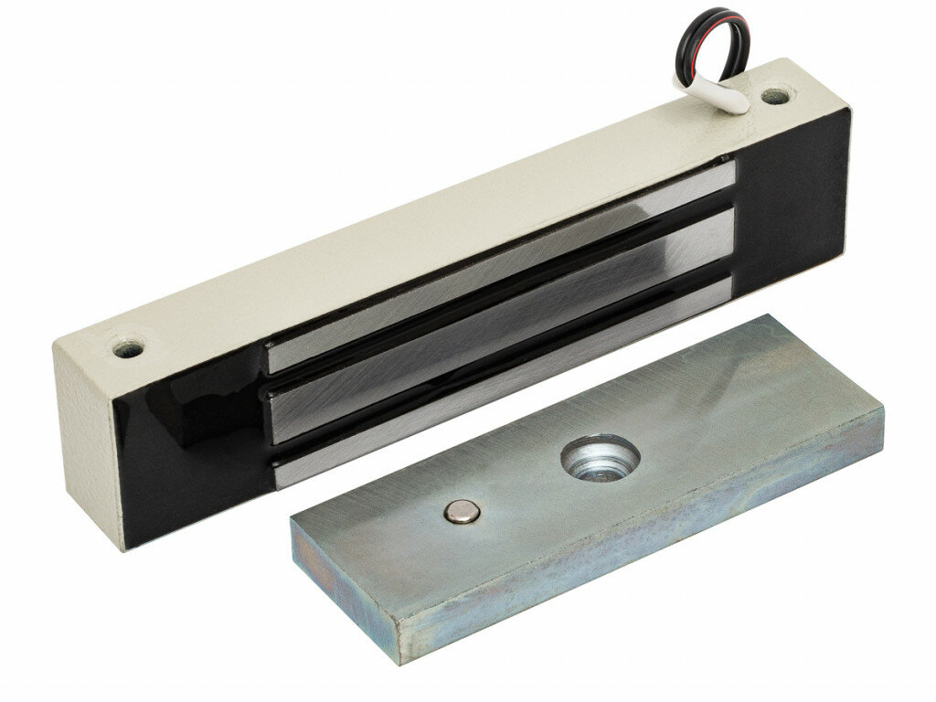 ML-180К (б/э). 12V DC, не более 0,4 A, усилие 180 кг, 180x40x25, Вес 0.8 кг, новый дизайн, планка