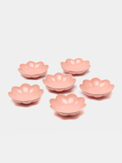 Блюдца "HAPPY KITCHEN", керамические, с цветочными фигурками — фото 1