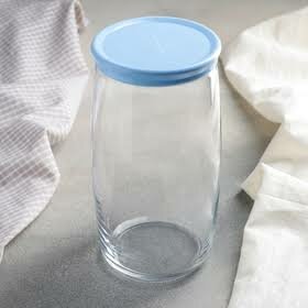 Банка с голубой крышкой PASABAHCE чешни 43023 1500мл 1шт 1х6 1013397