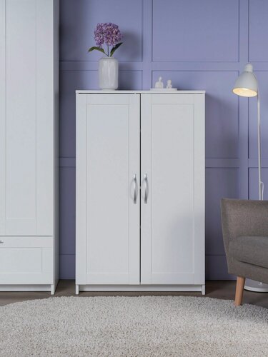 Изображение товара Тумба Сириус, 2 двери, 78х41х124 см, белая, ГУД лакк