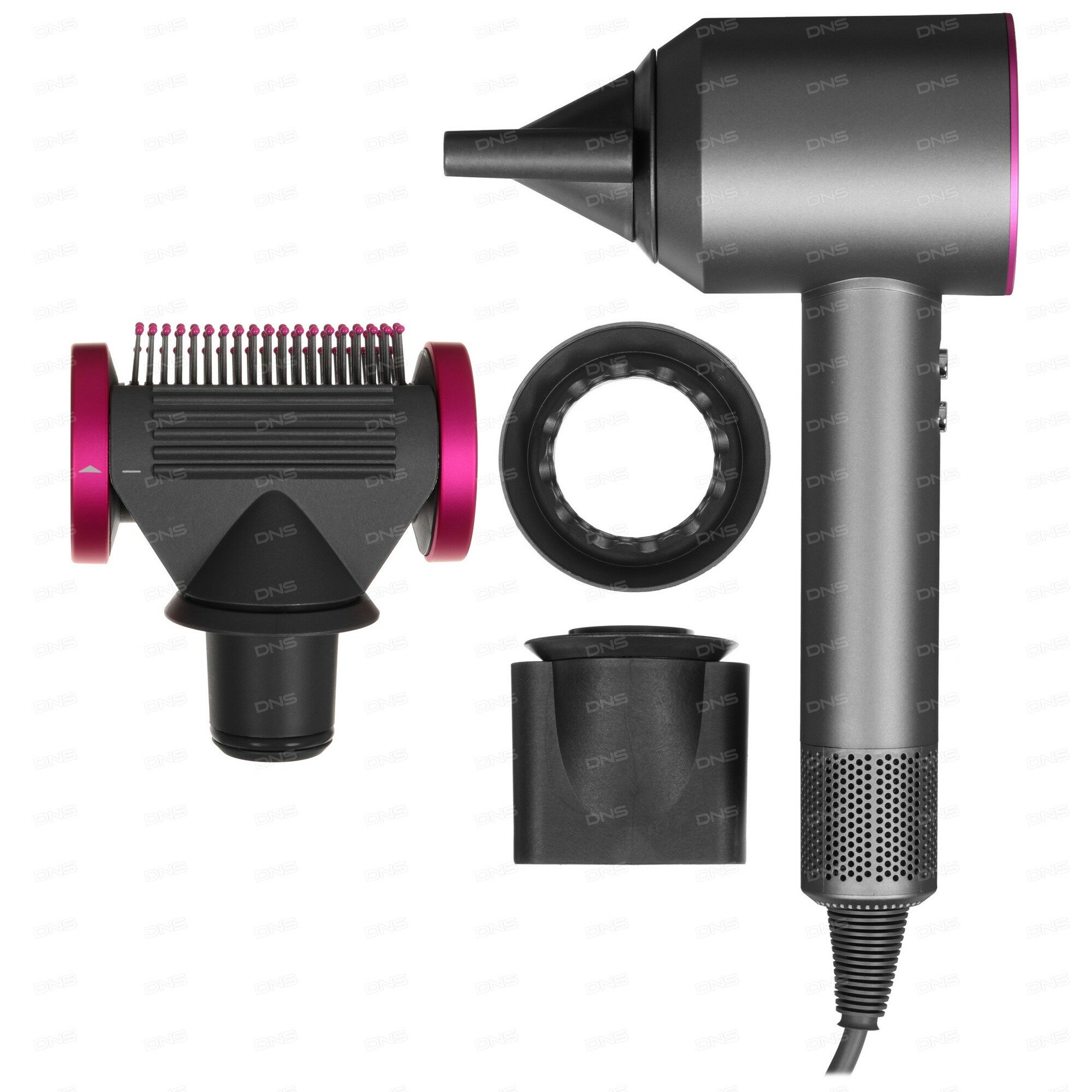 Фен SenCiciMen Super hair dryer HD-15 серый/розовый