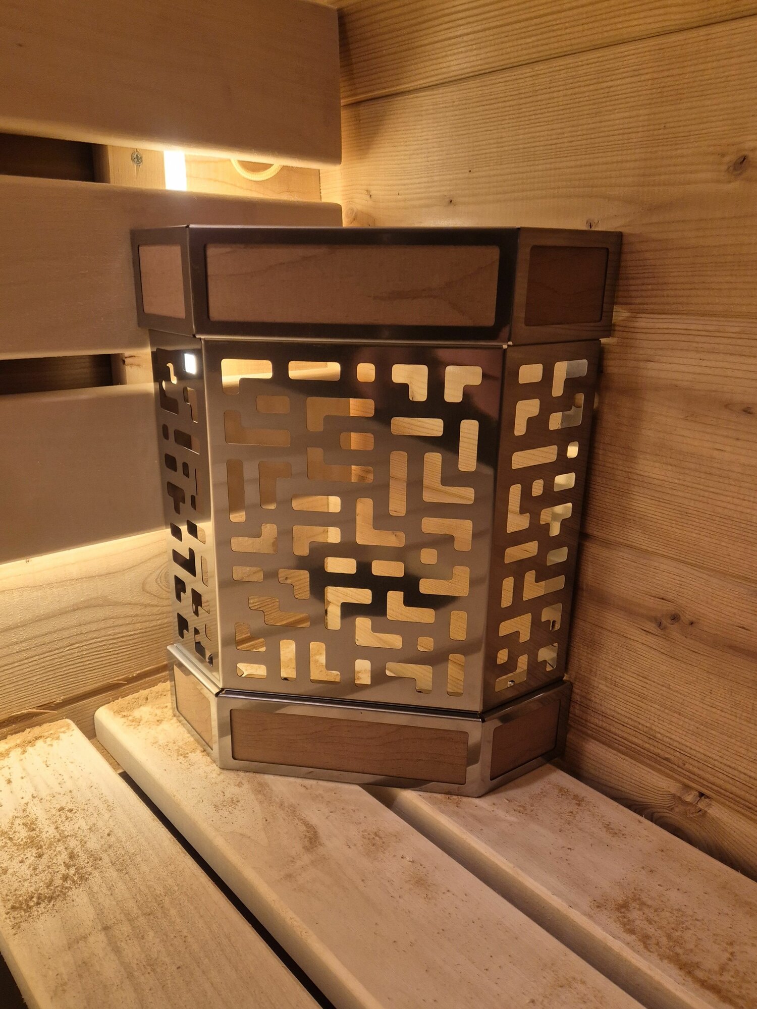 Абажур для бани угловой Тетрис 1шт модель 222 — фото 1