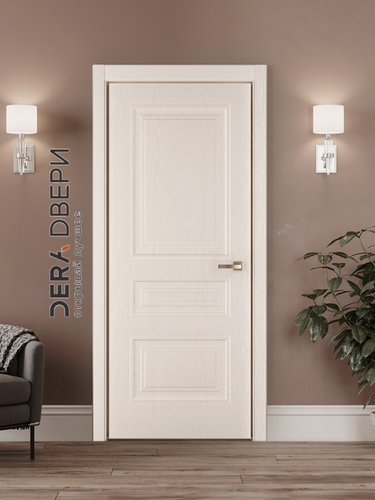 Изображение товара Дверь межкомнатная Дера 3306, глухая , в комплекте, ПВХ, Платина, МДФ, 60х200 см, 1 шт.