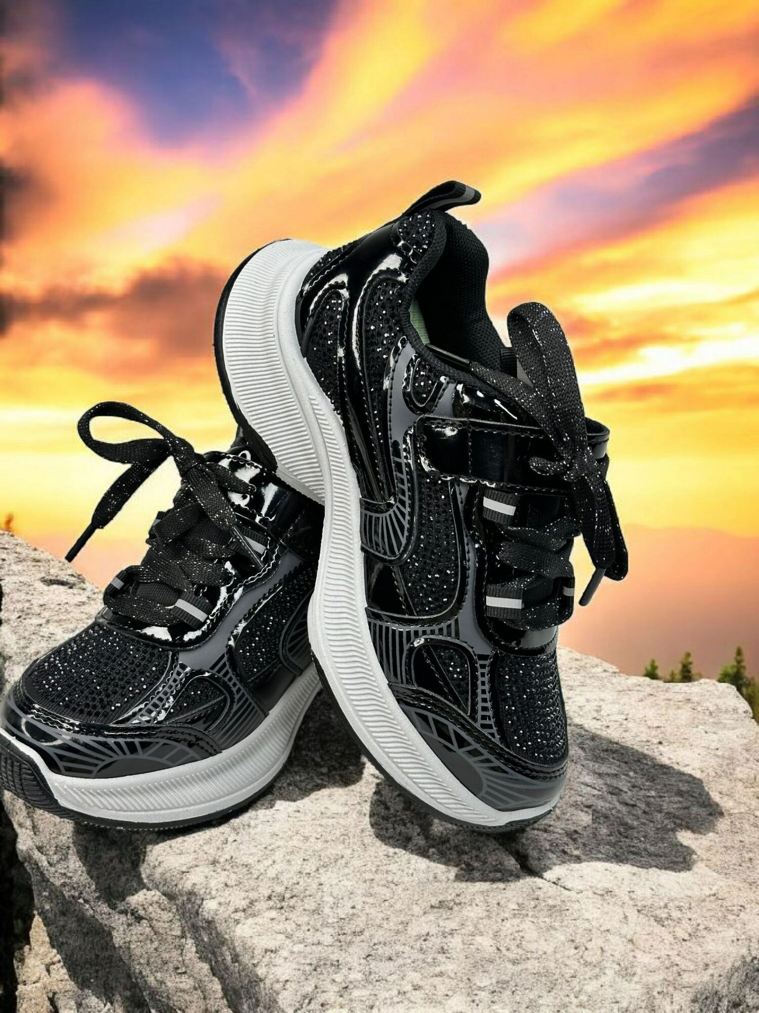 Кеды, размер 34, черно-белый — фото 1