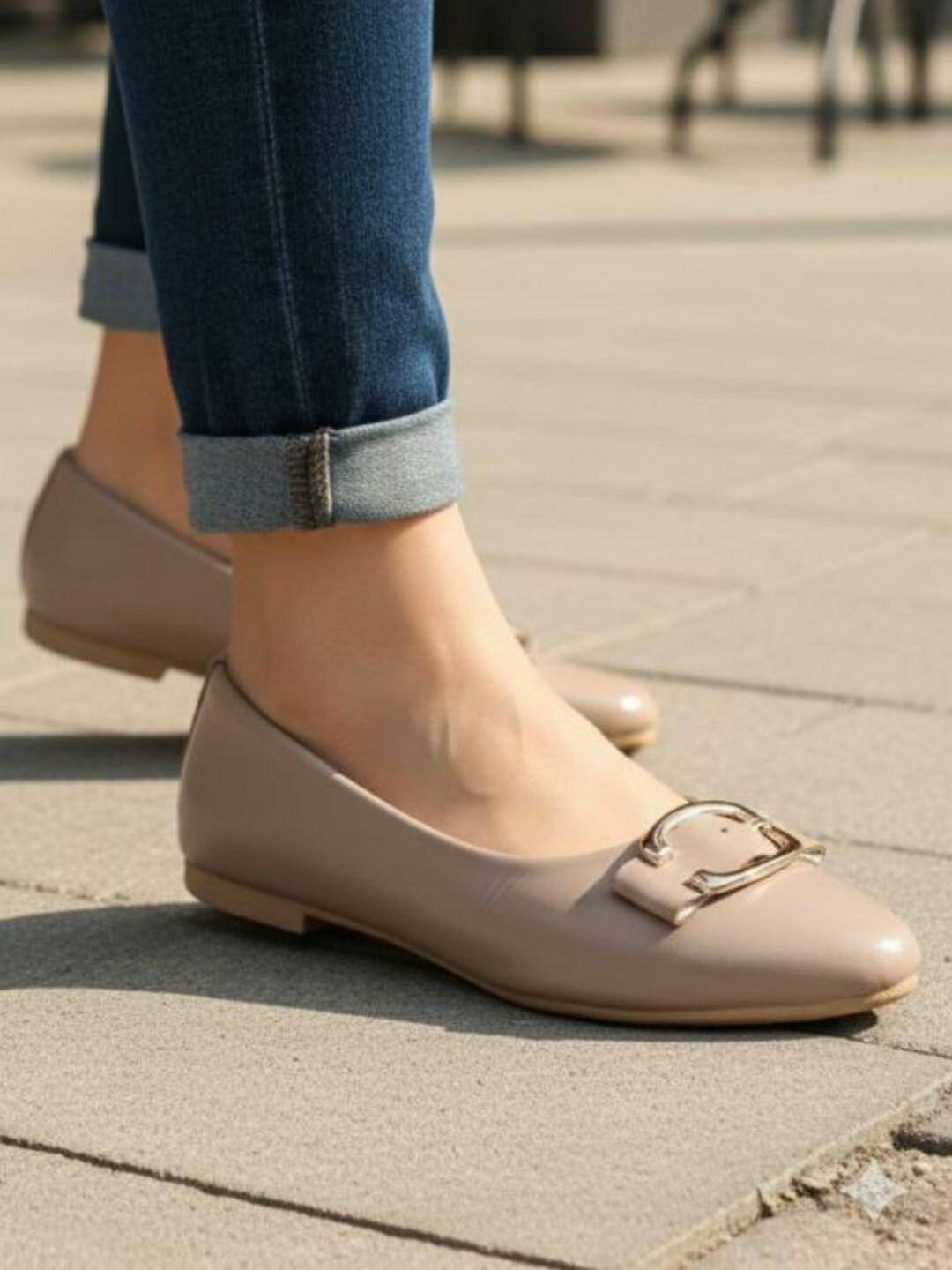 Балетки  Baletka, размер 40, 102 бежевый — фото 1