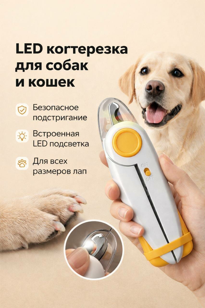 Led когтерезка для собак и кошек