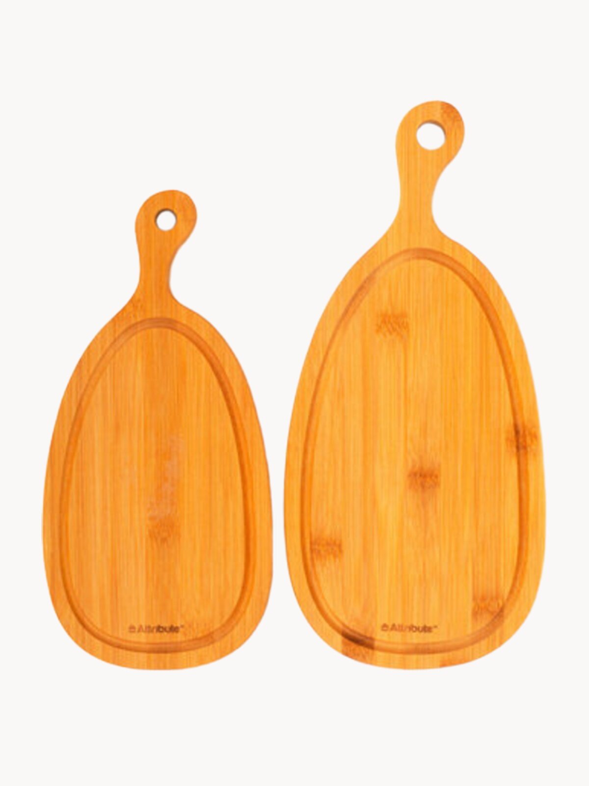 Набор разделочных досок Attribute BAMBOO CURVE, 2 штуки, деревянные