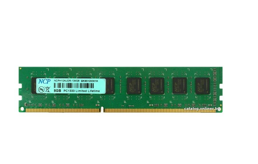Оперативная память DDR3 8GB NCP NCPH10AUDR-13M28 1333MHz