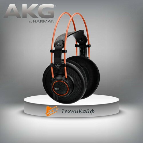 AKG 92 студийные проводные наушники mini jack 35mm 63mm закрытые кабель 3м черный black золотистые gold 24208₽