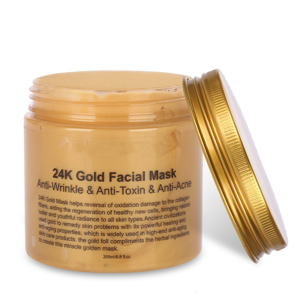 Сийнка для лица 24K Gold с коллагеном, увлажняющая, для удаления черных точек и сужения пор
