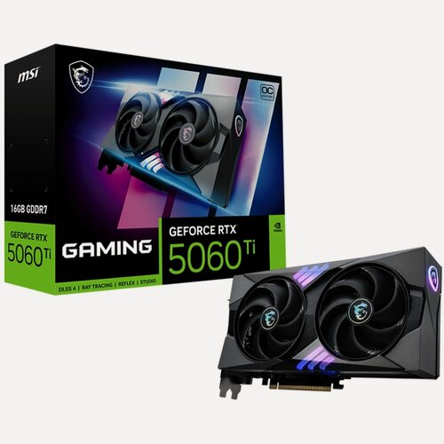 Изображение товара Видеокарта MSI GeForce RTX5060Ti Gaming OC, 16ГБ, GDDR7, 128бит