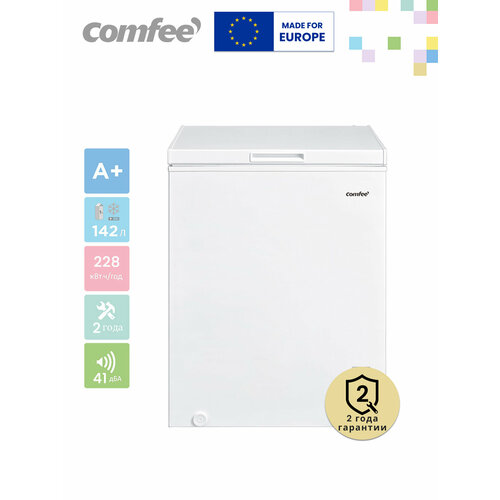 Морозильник-ларь Comfee RCC196WH1R, 142 л, электронное управление, белый