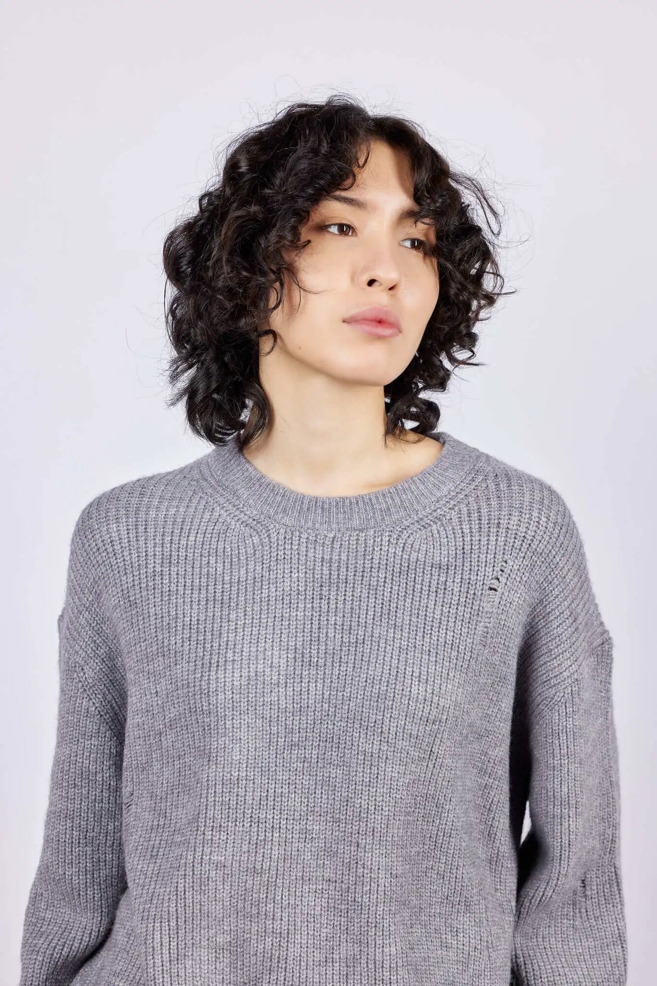 Свитер Selfie, размер L, , серый — фото 1