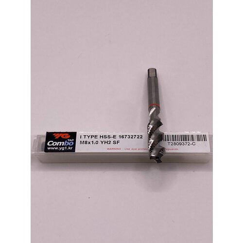 Метчик м/р винтовой YG COMBO М8X1.0 YH2 SF
