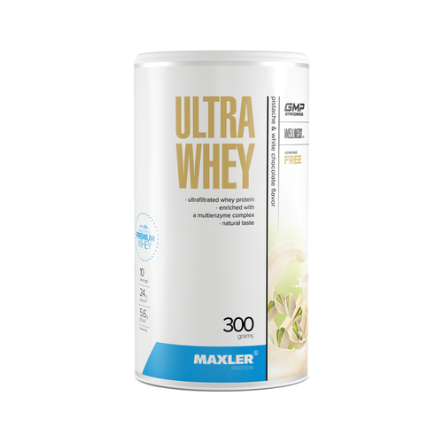 Протеин сывороточный для мужчин и женщин Maxler Ultra Whey 300г Фисташки-Белый шоколад